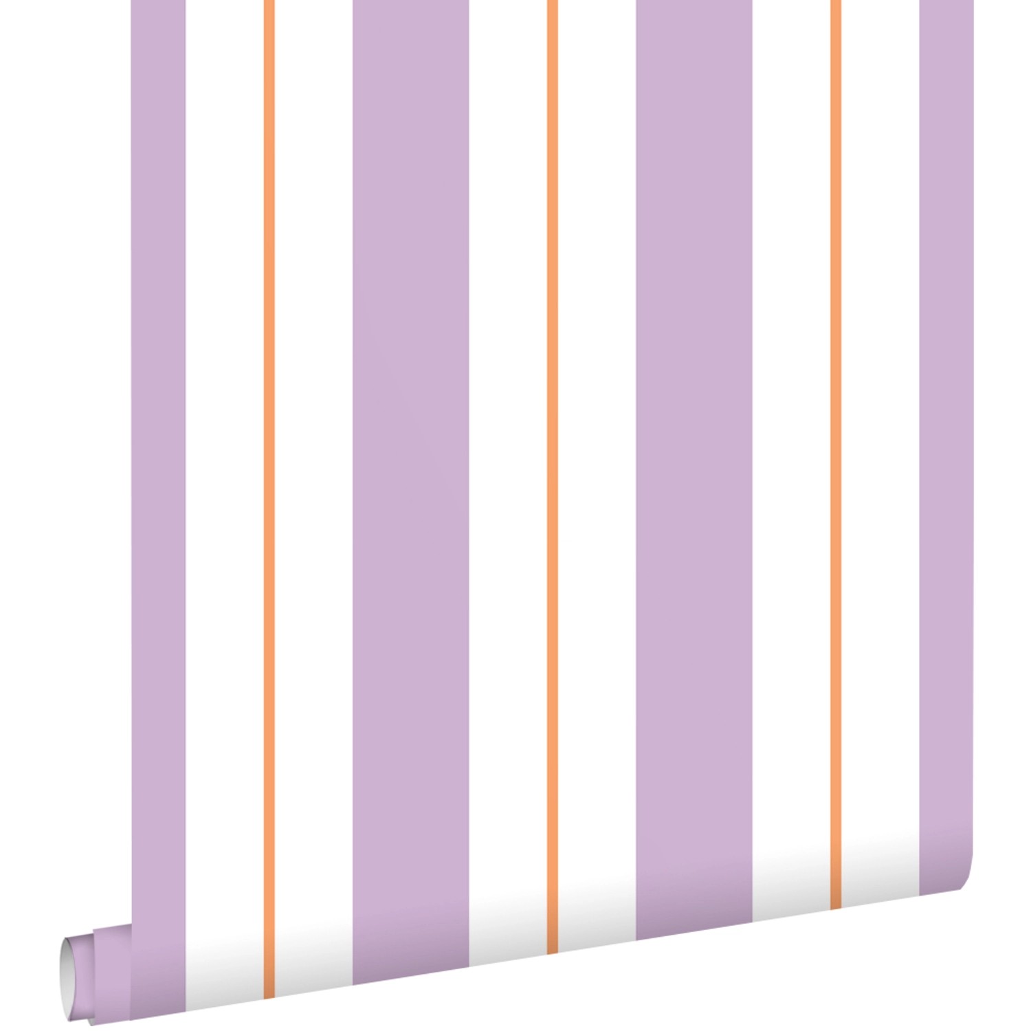 ESTAhome Tapete Streifen Lila und Orange 50 x 900 cm günstig online kaufen