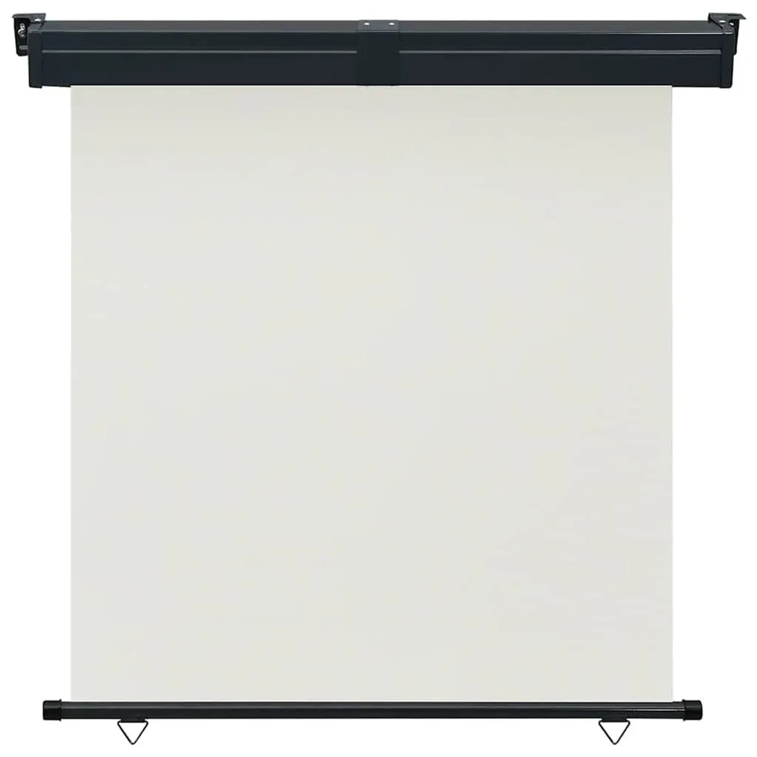 furnicato Balkon-Seitenmarkise 165x250 cm Creme