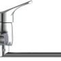 Schütte Wand-Spültischarmatur Attica, Chrom, Einhebelmischer für die Küche.