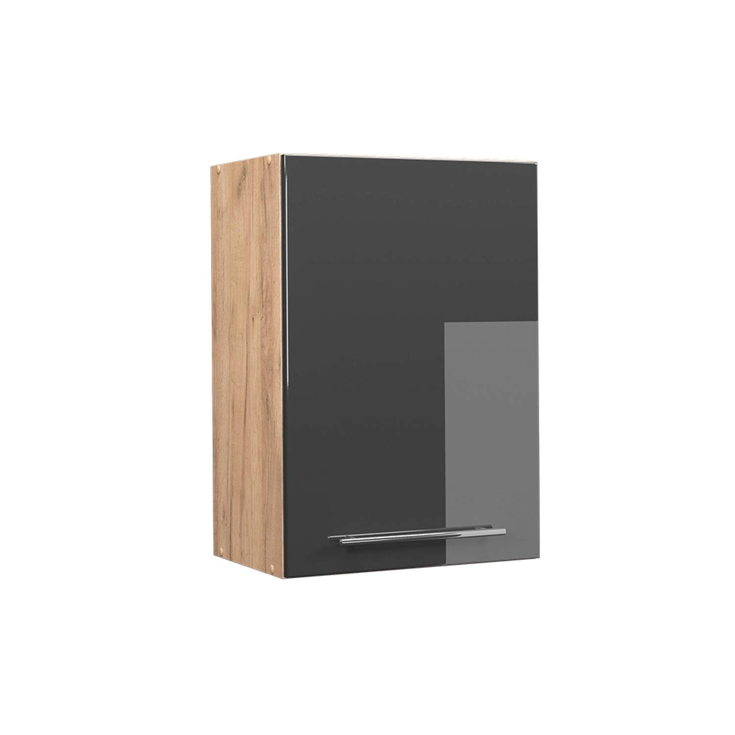 Vicco Hängeschrank Fame-Line Anthrazit Hochglanz/Goldkraft Eiche 50 cm