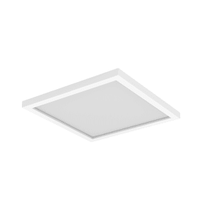 Quadratische, weiße Philips Hue Aurelle LED-Panelleuchte (30x30 cm) für stimmungsvolle Beleuchtung.
