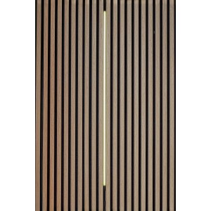 FN Acustico LED-Streifen RGB, 1000mm, schwarz, montiert in Akustikpaneel für stimmungsvolle Beleuchtung.