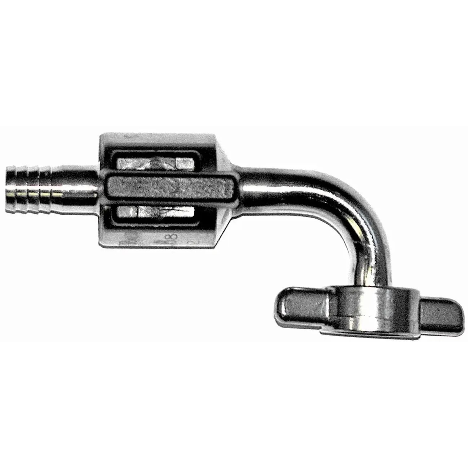 Ich-Zapfe Bierabstellhahn Gebogen Edelstahl NW 10 mm