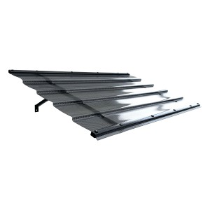 STARKEDACH DIAMONDS Aluminiumrahmen Vordach Straight T-150 7016 Mit Monolithischem Polycarbonatbeschichtung