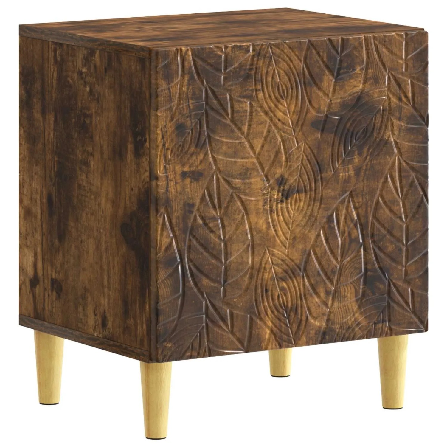 vidaXL Nachttisch Geräucherte Eiche 43 x 34,5 x 50 cm Holzwerkstoff 895035
