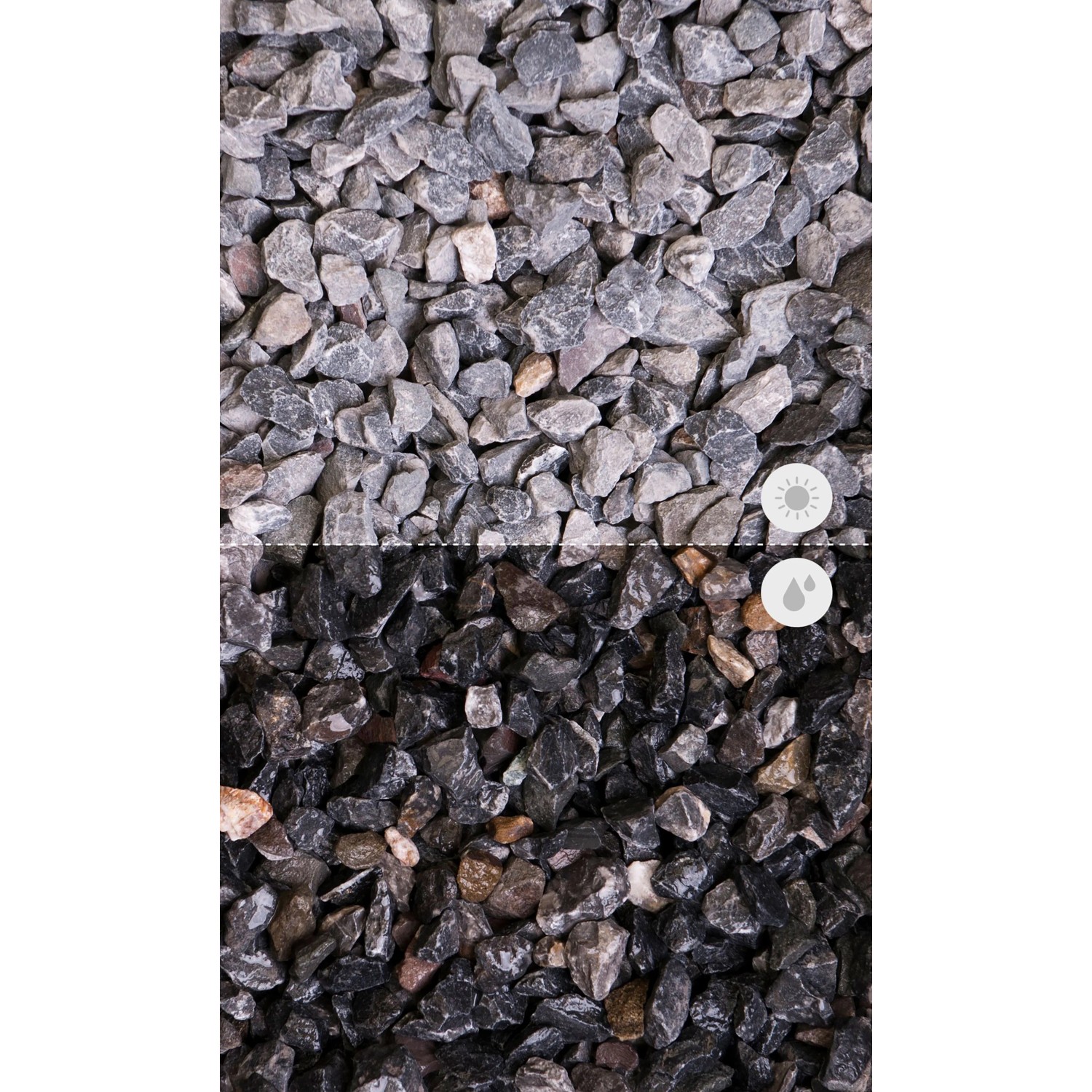 Weco Mineralischer Mulch Kalkstein 8 - 16 mm Grau 25 kg_2