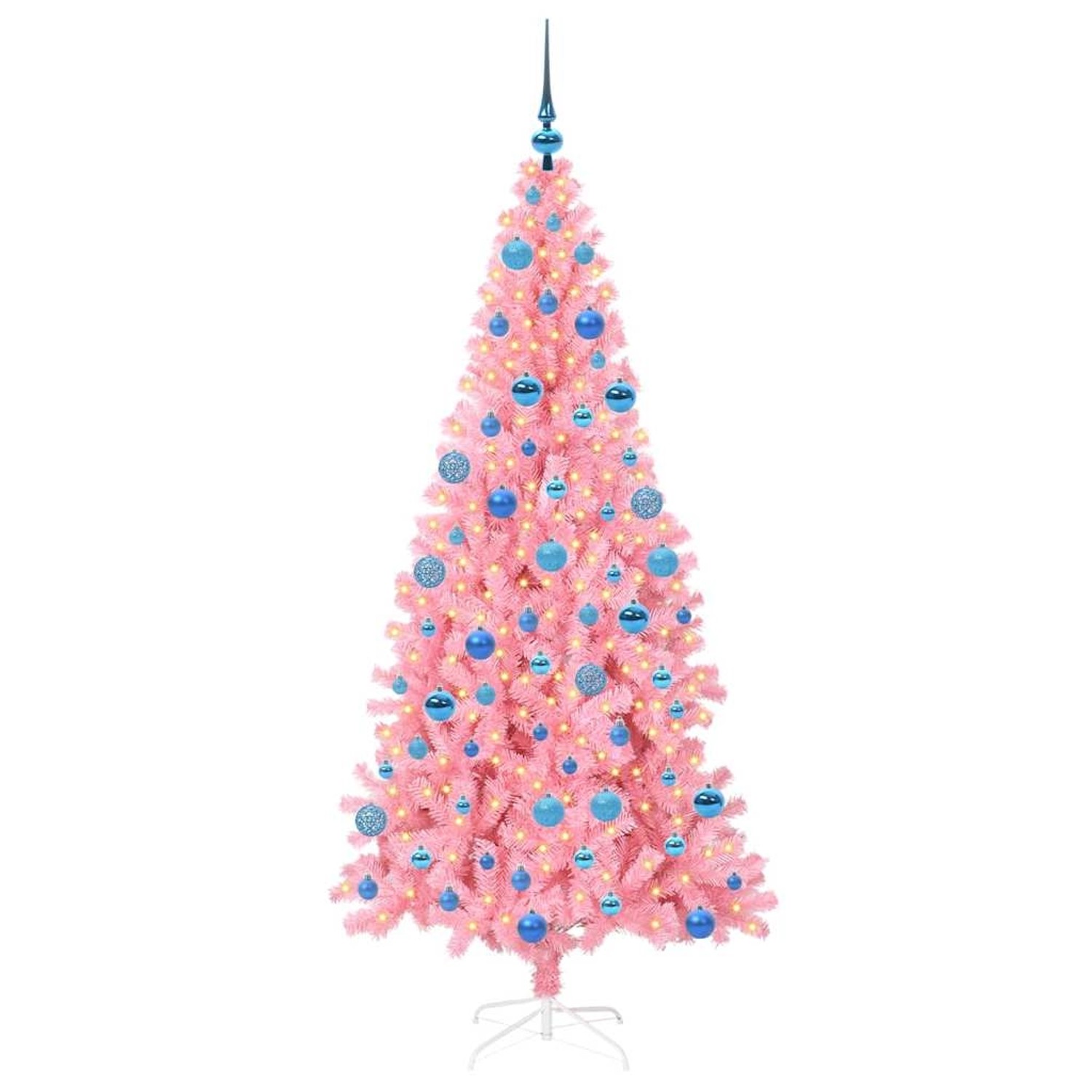 Thumbnail - vidaXL Weihnachtsbaum mit 300 LEDs mit Ständer Rosa 180 cm PVC 3396436