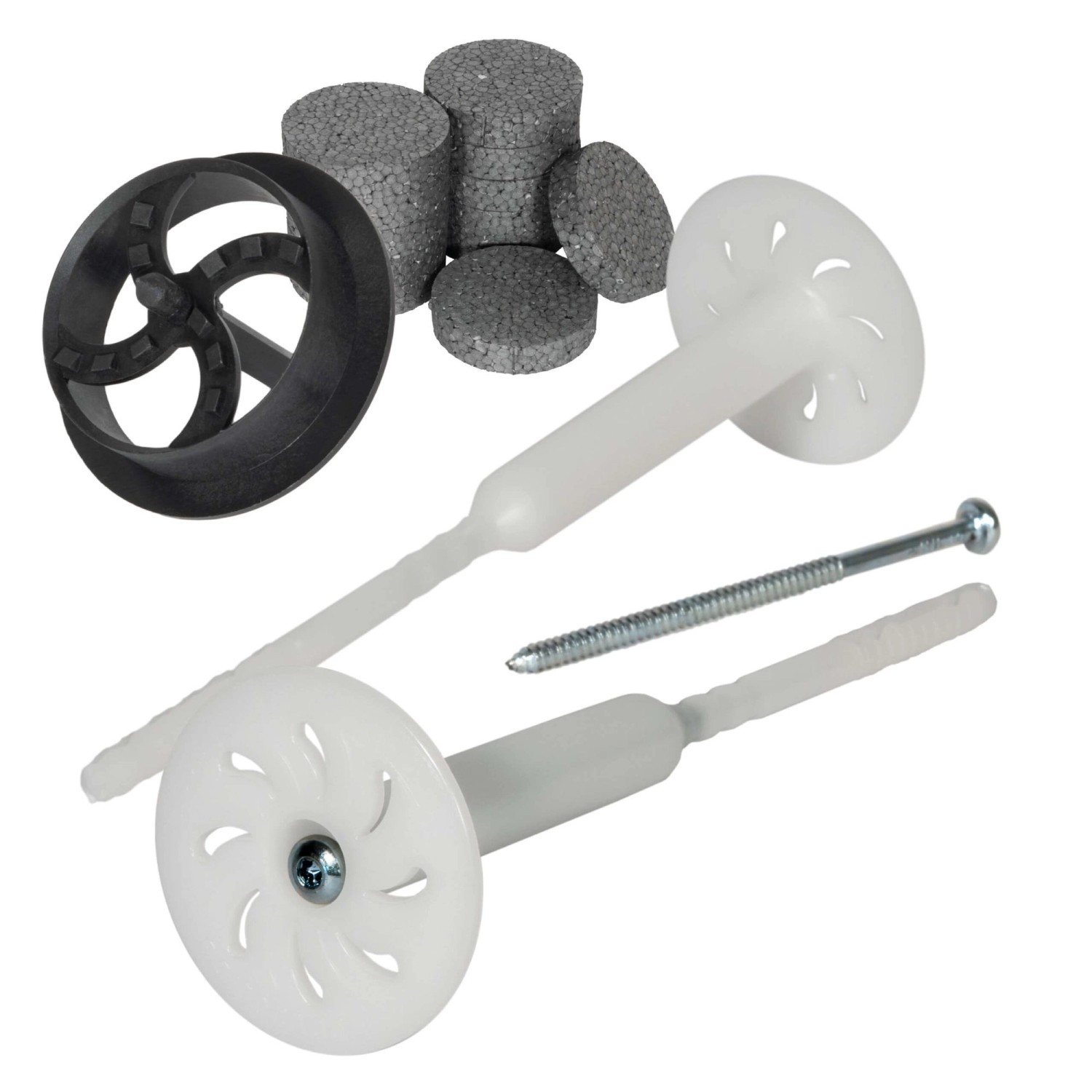 PROTEKTOR 200x Dämmstoff-Schraubdübel Set Ø8x240mm inkl. 200x Rondelle + Fr günstig online kaufen