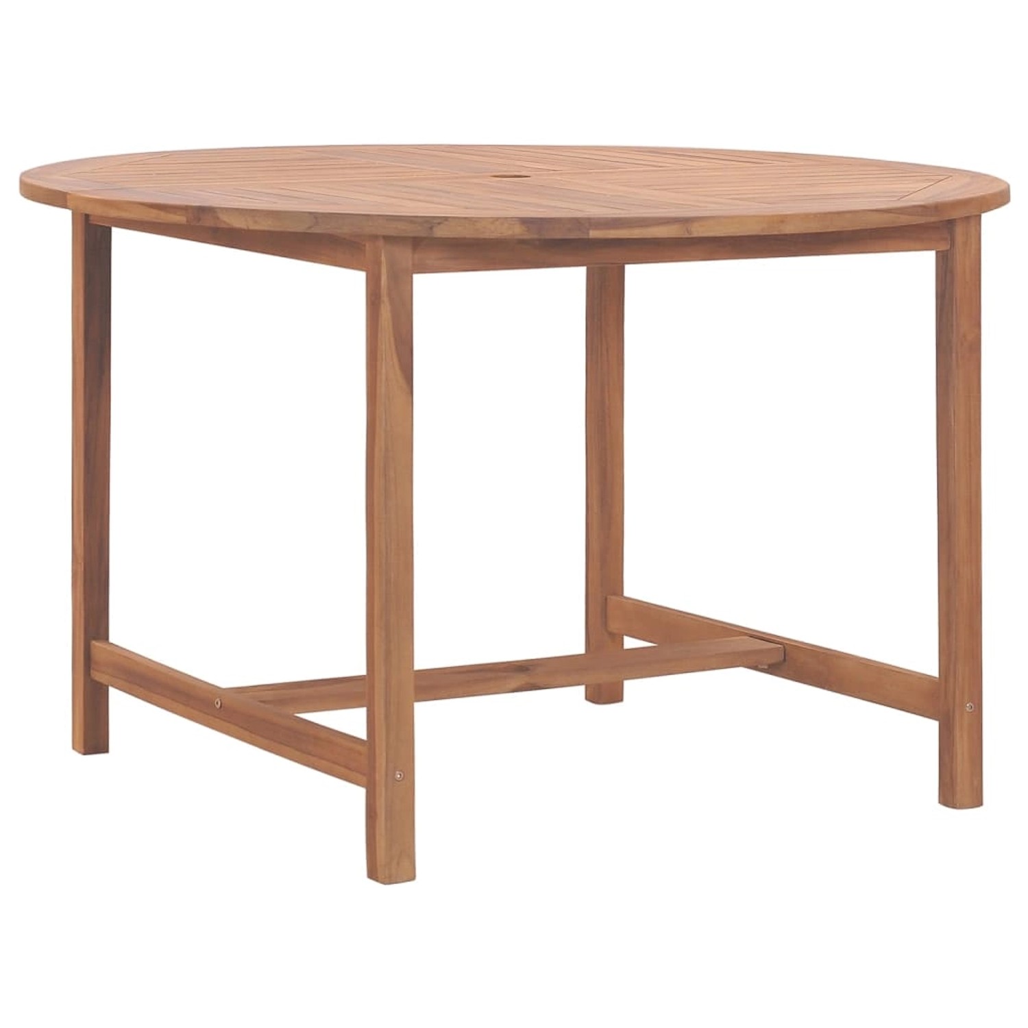 vidaXL Garten-Esstisch Ø110x75 cm Massivholz Teak 318476