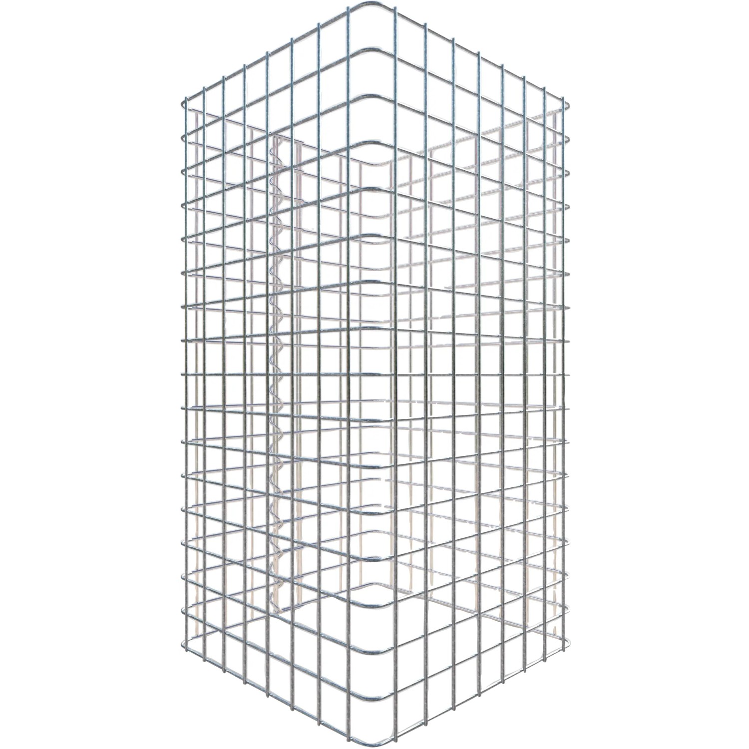 Gabiona Gabionen-Säule eckig 80 x 42 x 42 cm Maschenw 5 x 5 cm