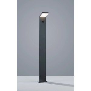 Moderne LED-Wegeleuchte Pearl von Trio, anthrazitfarben, mit Bewegungsmelder, 100 cm hoch.
