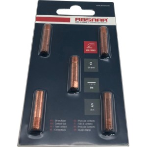 Absaar MIG-Düse, 0,6 mm, 5er-Pack. Zubehör für Schweißgeräte.