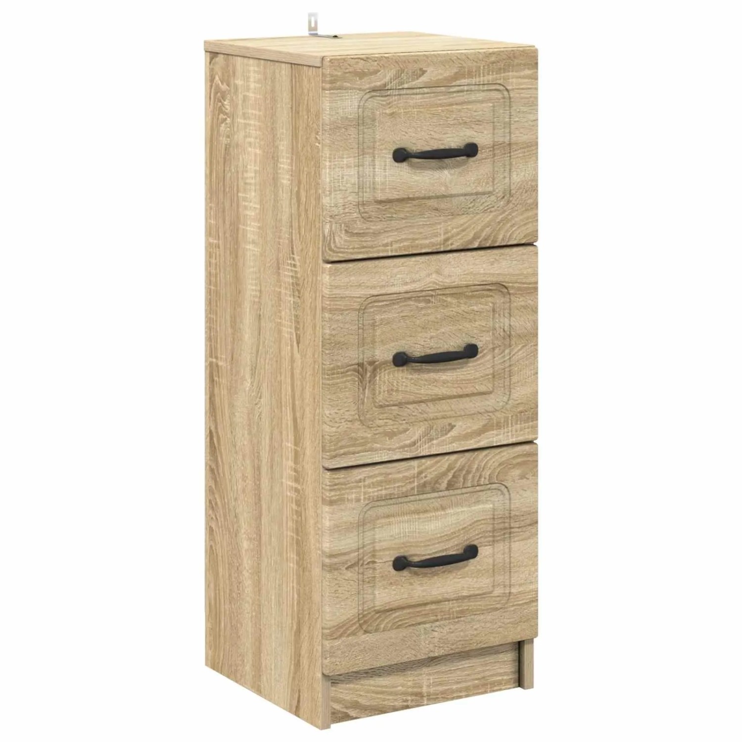 vidaXL Schubladenschrank Sonoma-Eiche 33 x 34,5 x 87 cm Holzwerkstoff 895767