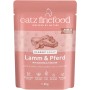 Catz Finefood Katzenfutter Lamm & Pferd, 85g. Nassfutter mit Zucchini und Tomaten für ausgewachsene Katzen.