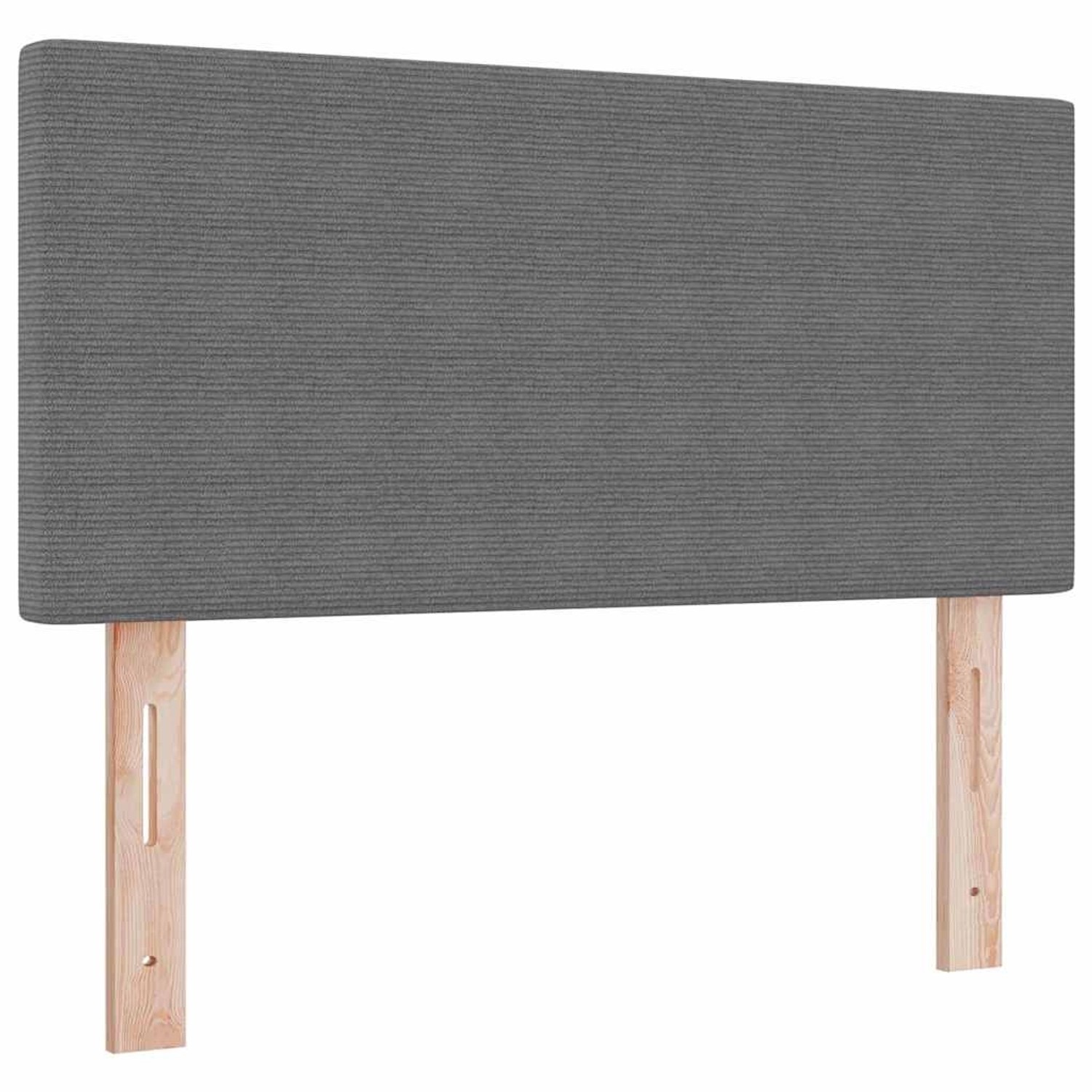 vidaXL LED Kopfteil mit LED-Streifenleuchten Hellgrau 100 cm Stoff 3338021 günstig online kaufen