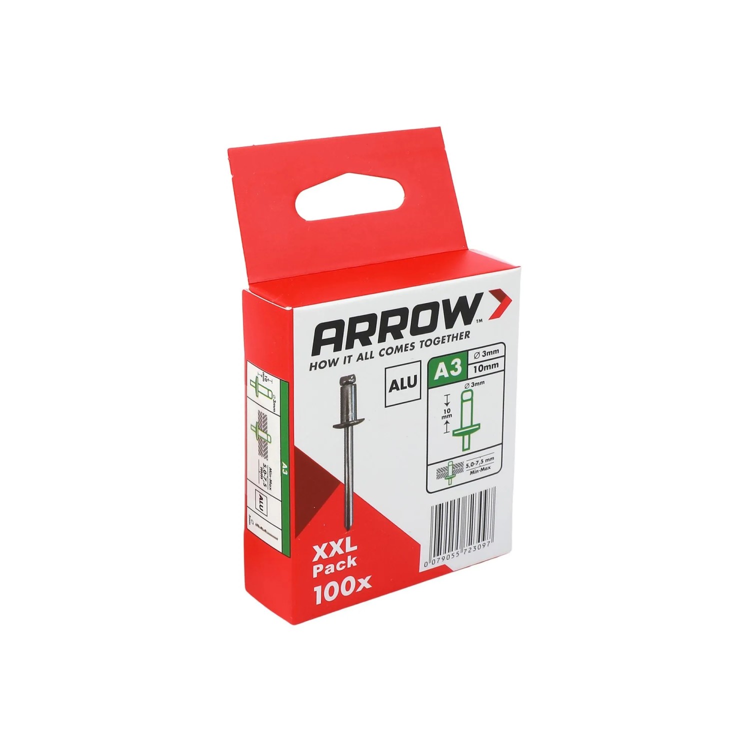 Arrow Blindniete RA Alu Ø 3 mm x 10 mm 100 Stück