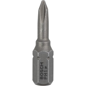 Bosch Kreuzschlitz-Bit Pro PH1, extra hart, für Schraubarbeiten.