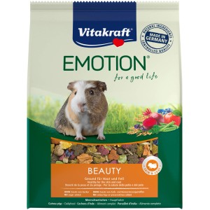Vitakraft Emotion Beauty Selection Adult Meerschweinchenfutter 1,5kg für gesunde Haut und glänzendes Fell.