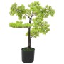 Künstlicher Bonsai Zypresse im Topf, 60 cm hoch, grüne Kunstpflanze für Innenräume.