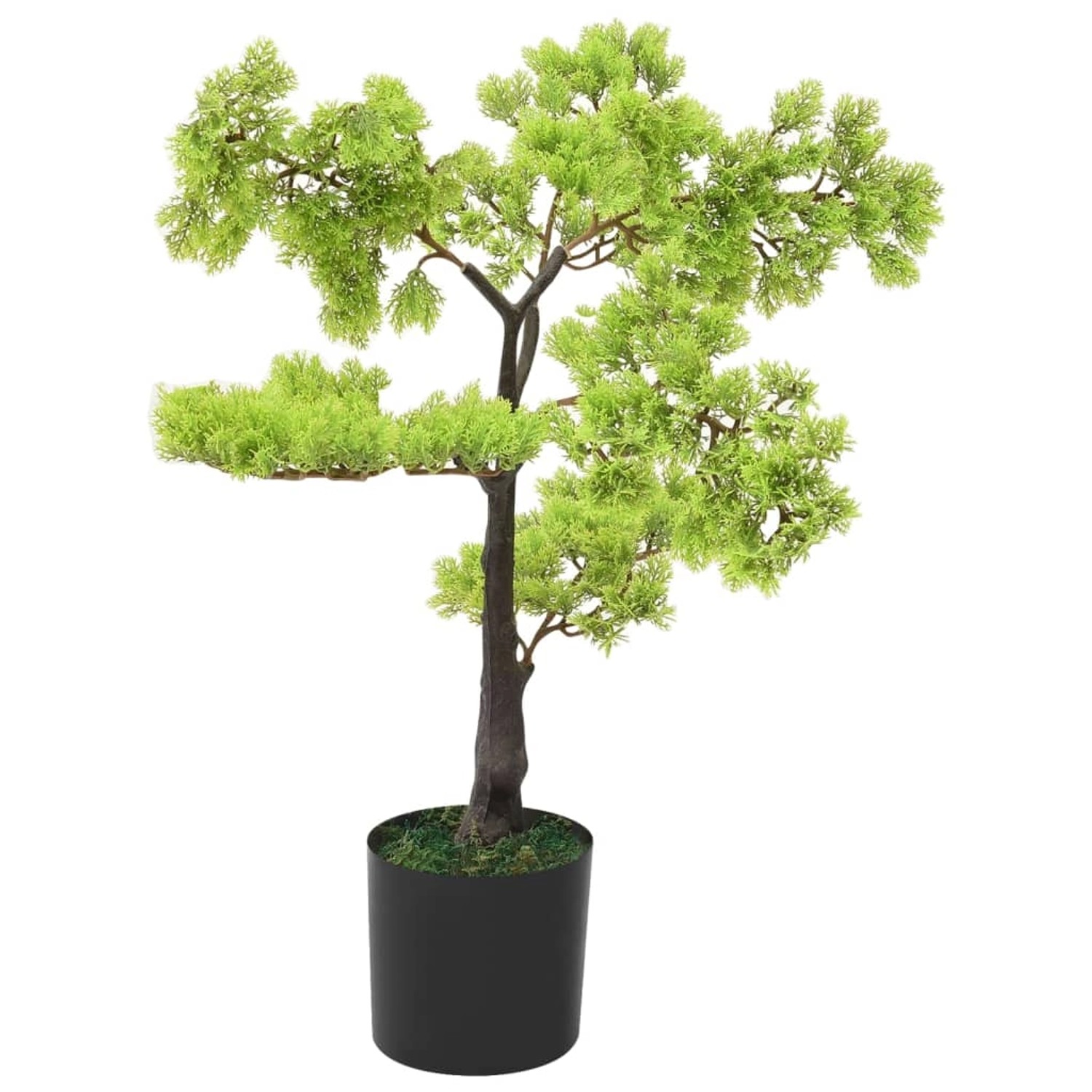 furnicato Künstlicher Bonsai Zypresse mit Topf 60 cm Grün günstig online kaufen