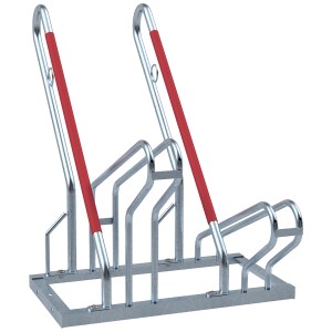 Schake Fahrradständer für 2 Fahrräder, feuerverzinkt, 700 mm Länge.