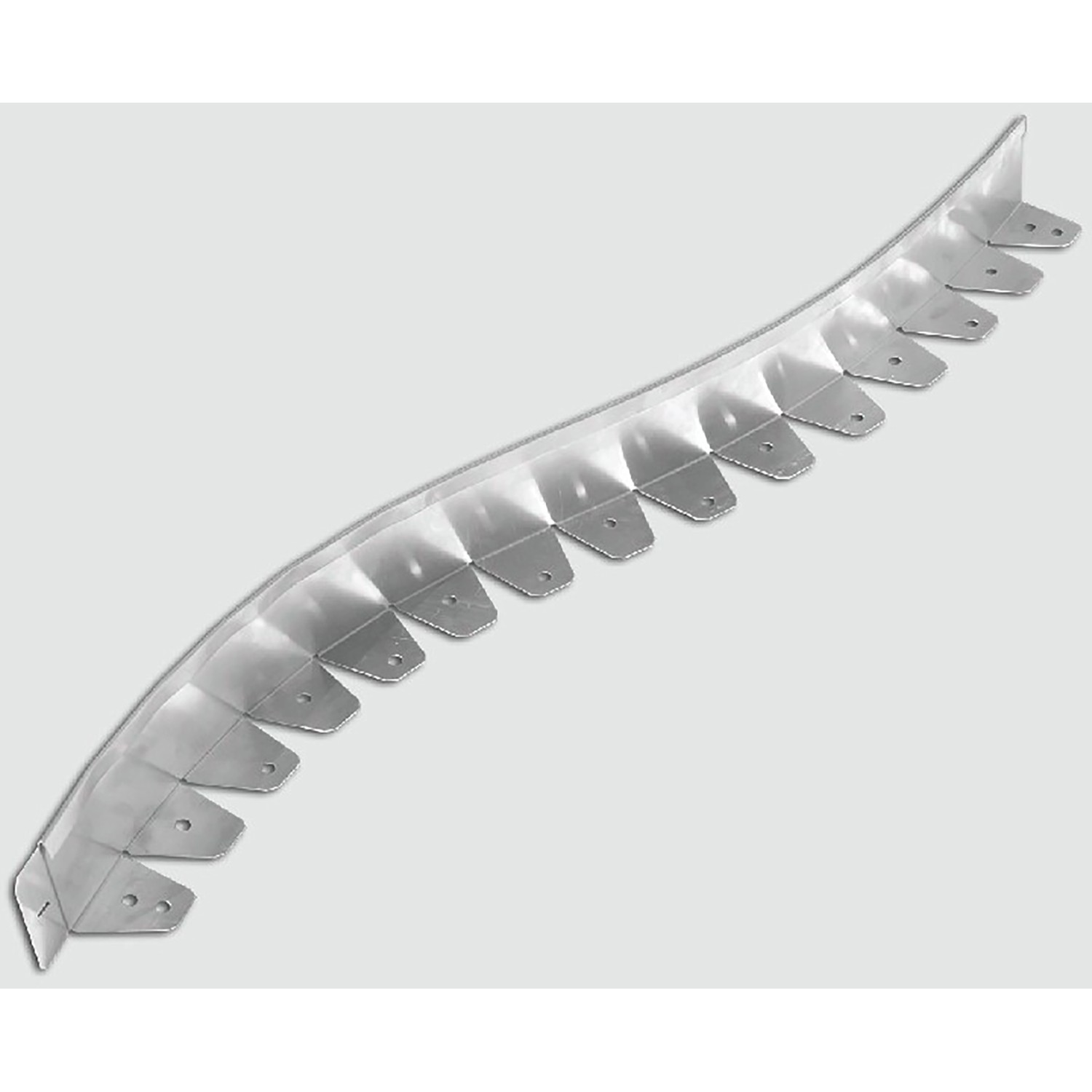 Scherf Rasenkante Kurve Alu-Heavy Grau 196 cm x 12 cm