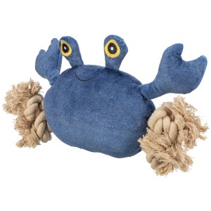 Jollypaw Krabbenspielzeug für Hunde mit Tau, Plüsch, 30cm.