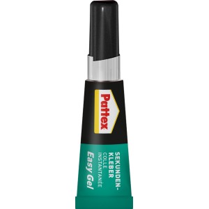Pattex Sekundenkleber Power Easy Gel, 3g Tube, klar und farblos.