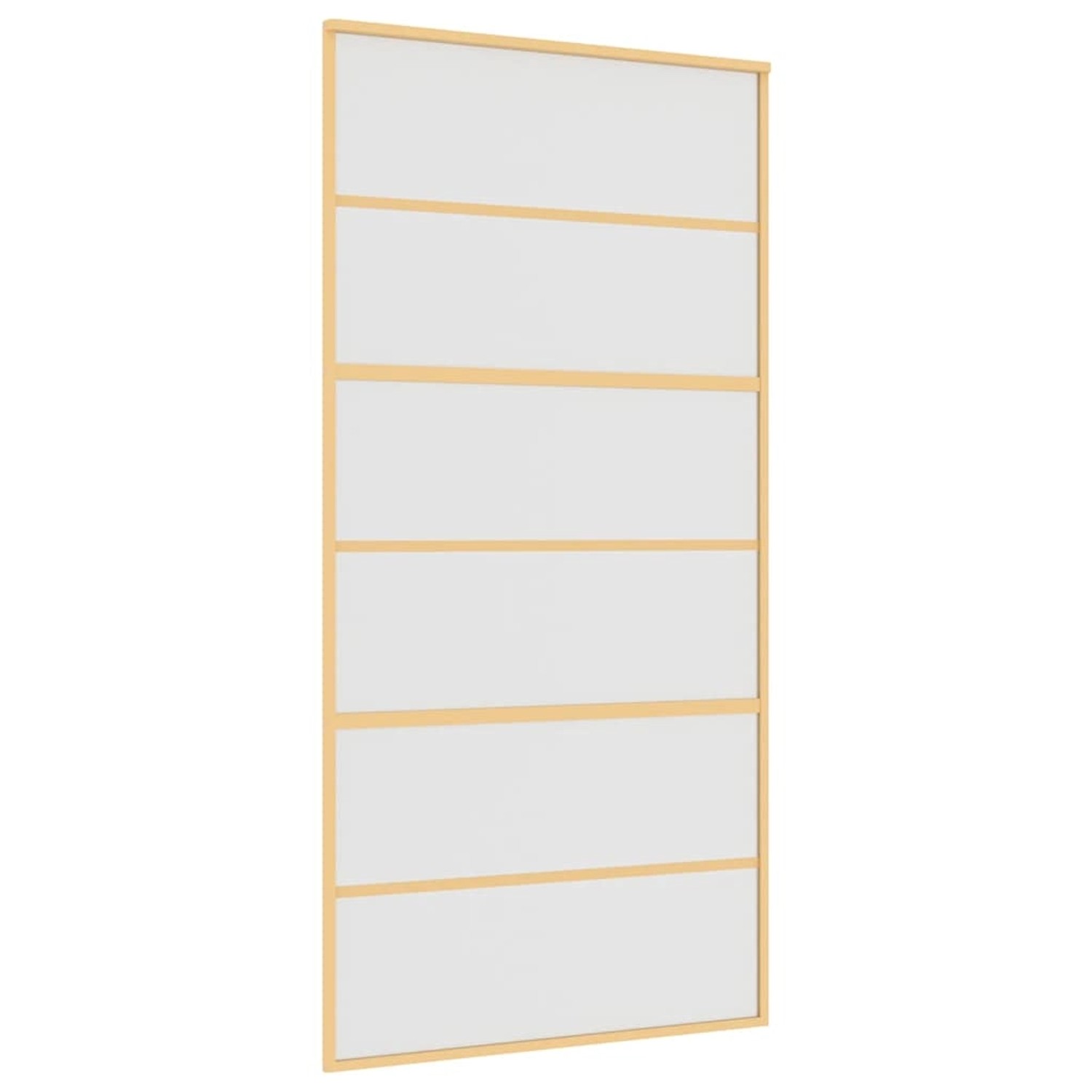 vidaXL Schiebetür Golden 102,5x205 cm Matt ESG-Glas und Aluminium 155165 günstig online kaufen