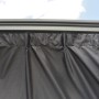 Graues Vorhangset für Palram Canopia Pavillon Milano/Martinique, wasserdicht und blickdicht.