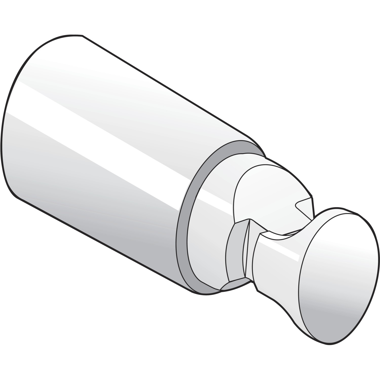 Ximax Kunststoffhalterung, 3-fach, weiß, für Badheizkörper-Installation.