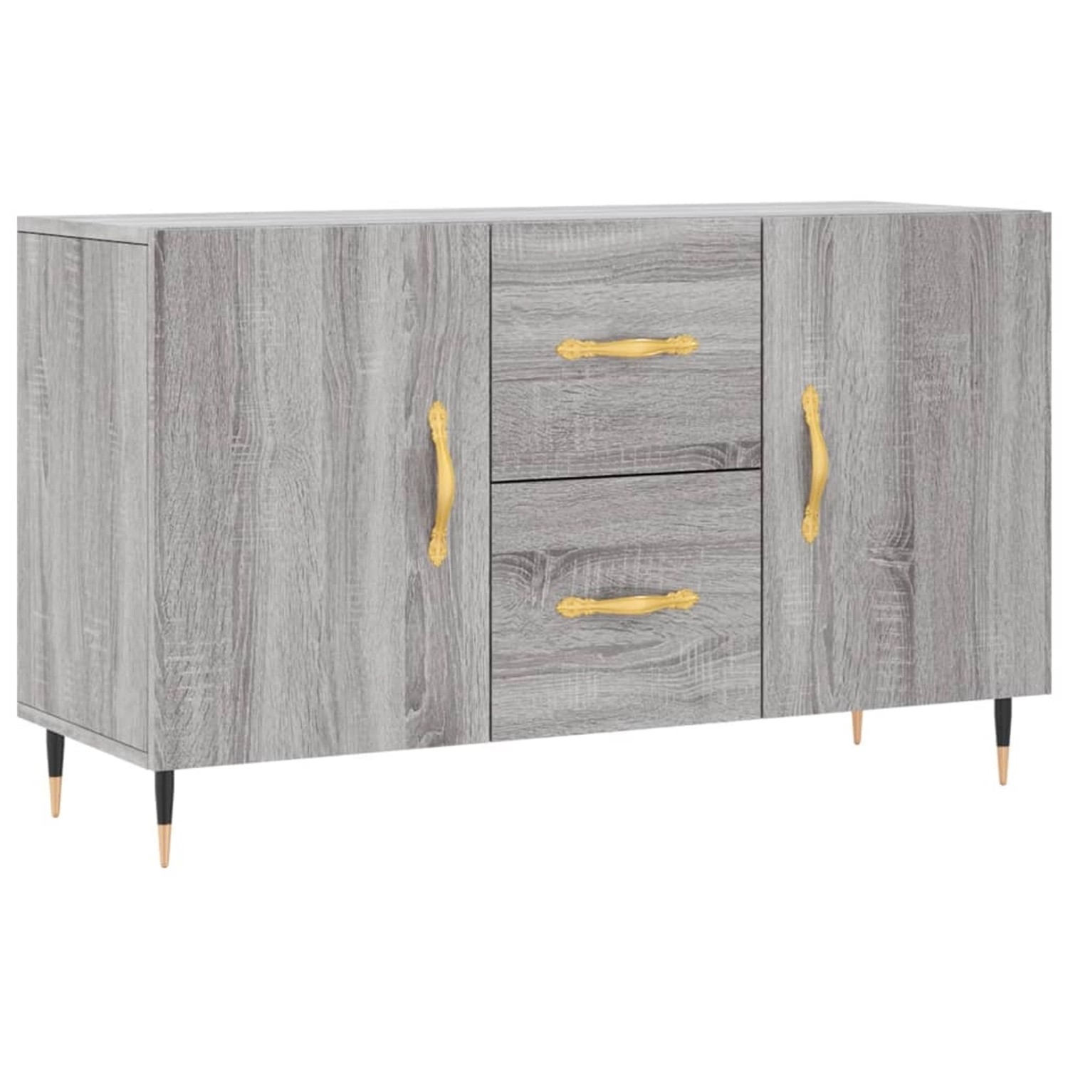 vidaXL Sideboard Grau Sonoma 100x36x60 cm Holzwerkstoff 828154 günstig online kaufen
