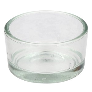 Steinhart Glas-Teelichthülse, klar, Ø 4,5 cm – Tropfschutz für Teelichter.