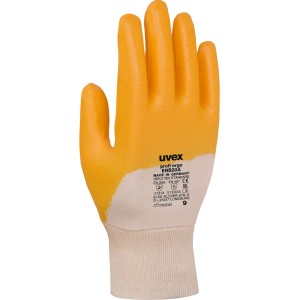 Uvex Arbeitshandschuh Profi Ergo ENB 20A Gr. 8, gelb, mit Strickbund. Schutzhandschuh für Werkstatt und Garten.