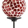 Gartenstecker mit roter Mosaik-Kugel (75 cm) als Gartendekoration für Beet und Pflanzkasten.