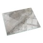 Tulup Glasplatte für Kamin Natursteinmuster Glasplatte für Kaminöfen Rechteck 120x80 cm Grau Glasplatte für Kamin Funkenschutzplatte Kaminöfen