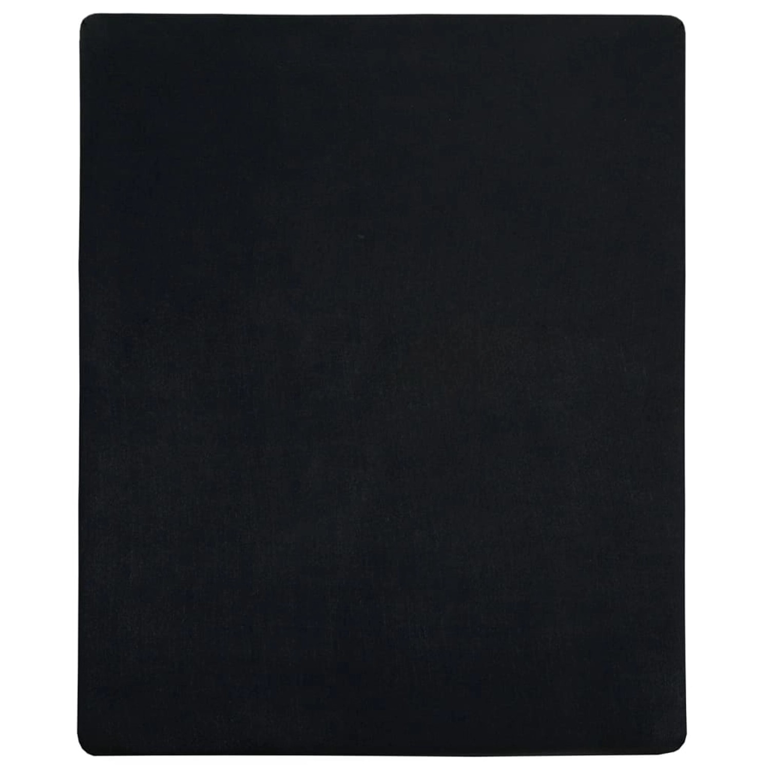 vidaXL Spannbettlaken Jersey Schwarz 90x200 cm Baumwolle 136210
