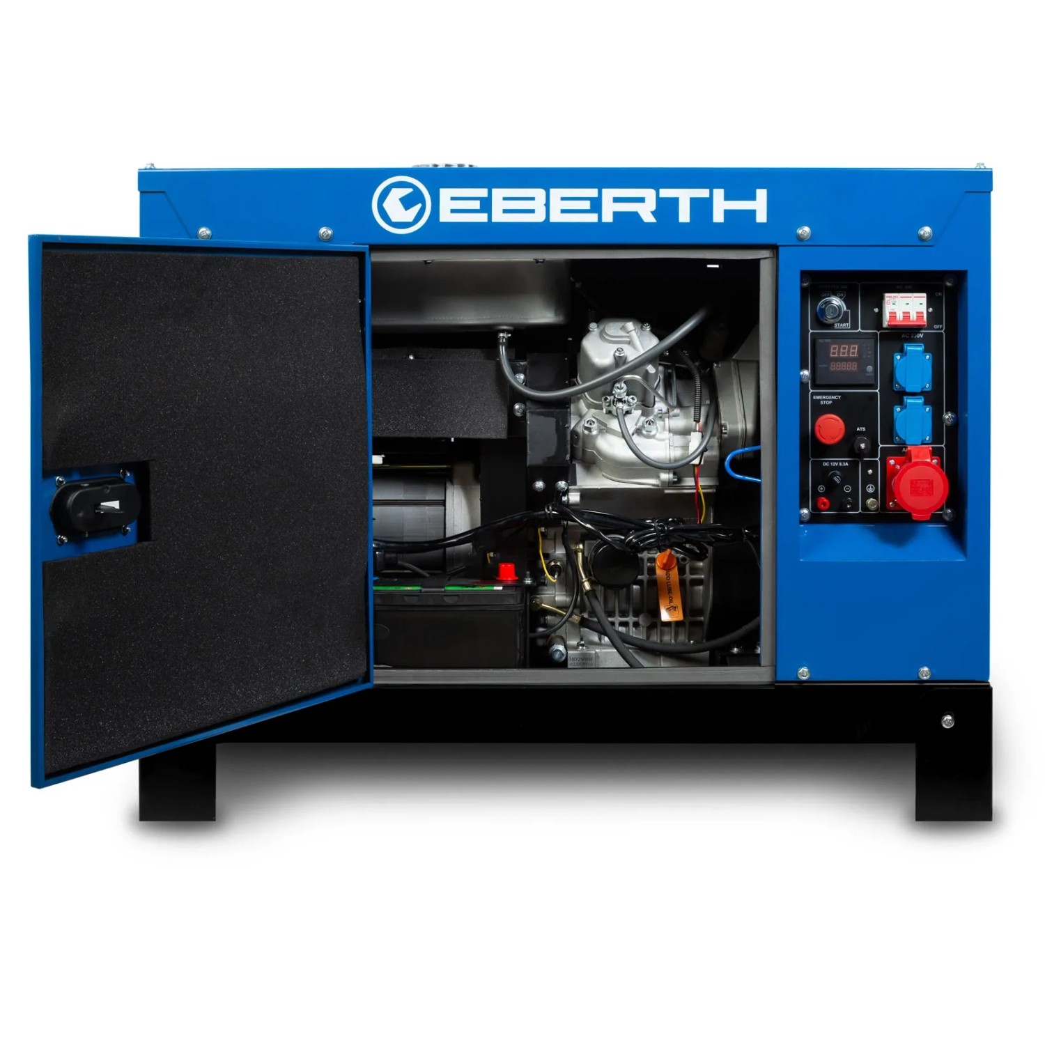 EBERTH 1000W Notstromaggregat Mit 3PS Benzinmotor - Tragbarer Stromerzeuger Für Camping & Baustelle