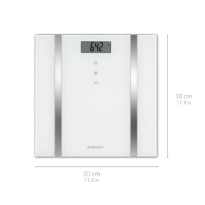 medisana BS 483 weiß Körperanalysewaage bis 180 kg Personenwaage Körperfett