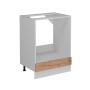 Vicco Herdumbauschrank R-Line, Goldkraft Eiche, 60 cm, Küchenschrank ohne Arbeitsplatte.