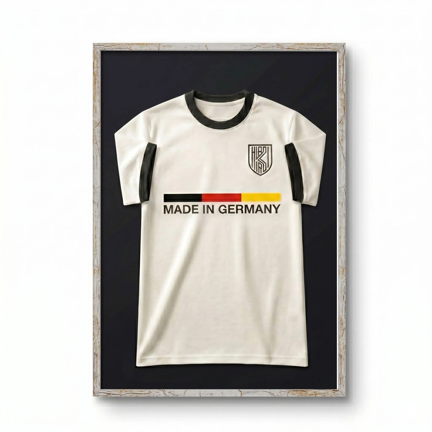 K-Möbel Echtholz Trikot Rahmen Silber 70x90 cm