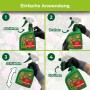 Anleitung: Protect Garden Universal-Rasenunkrautfrei Loredo Quattro Anwendung in 4 Schritten.