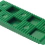 Grüner Kunststoffkeil (80x30x10 mm) für Fensterzubehör, 30 Stück pro Packung.