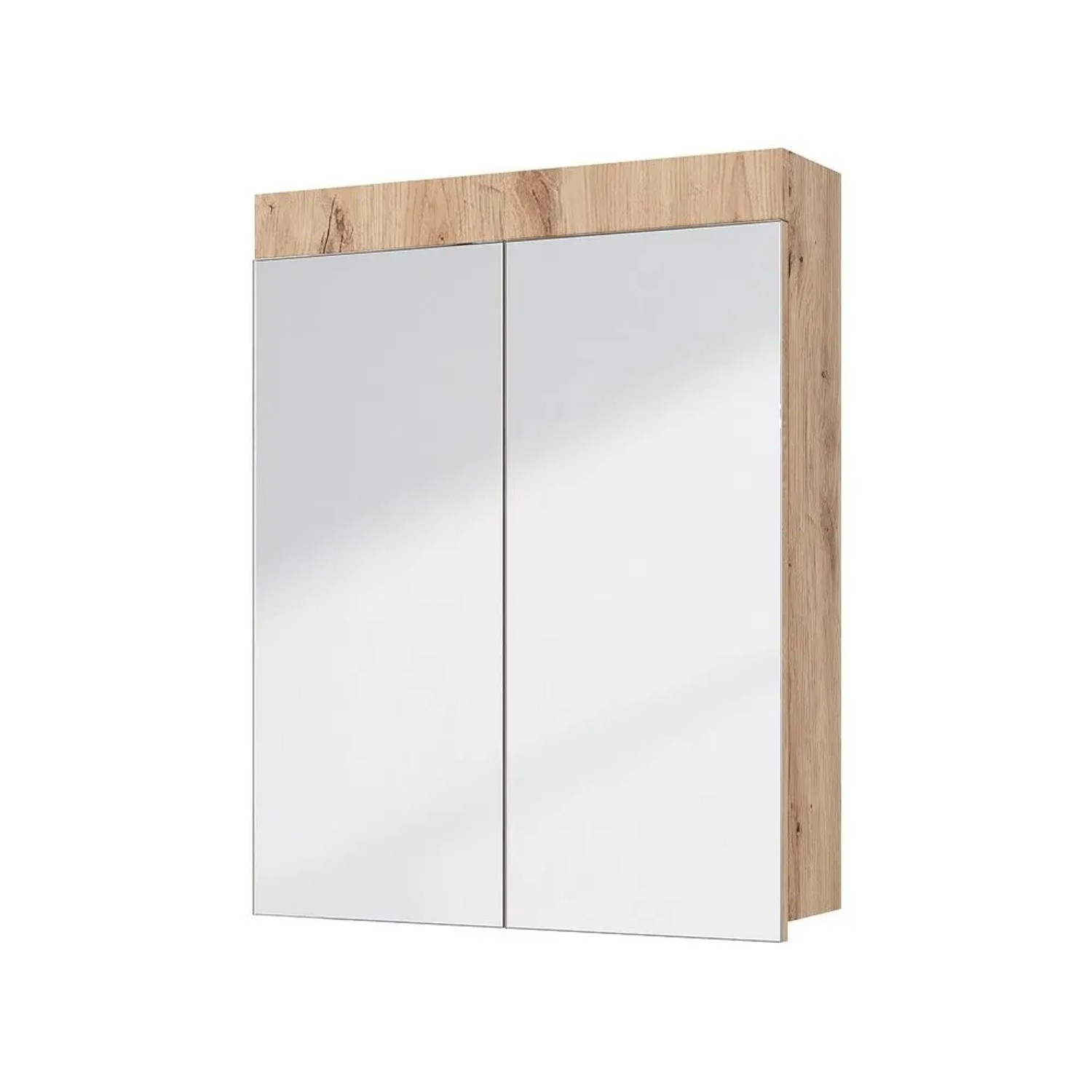 Vicco Badspiegelschrank Luna Eiche Wotan 60 x 77