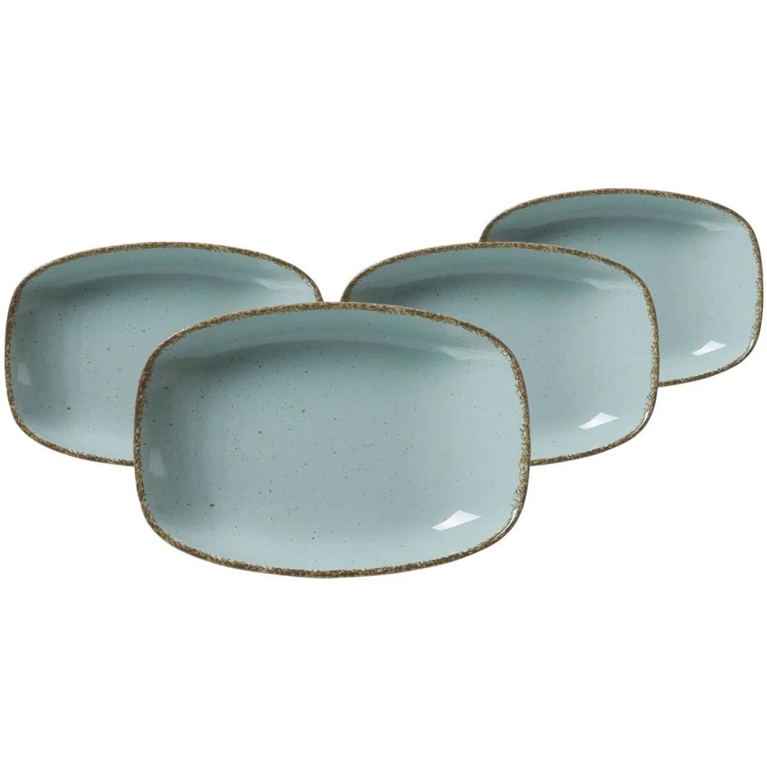 Ritzenhoff & Breker Casa Suppenteller 23,5 x 16 cm 4er Set Blau