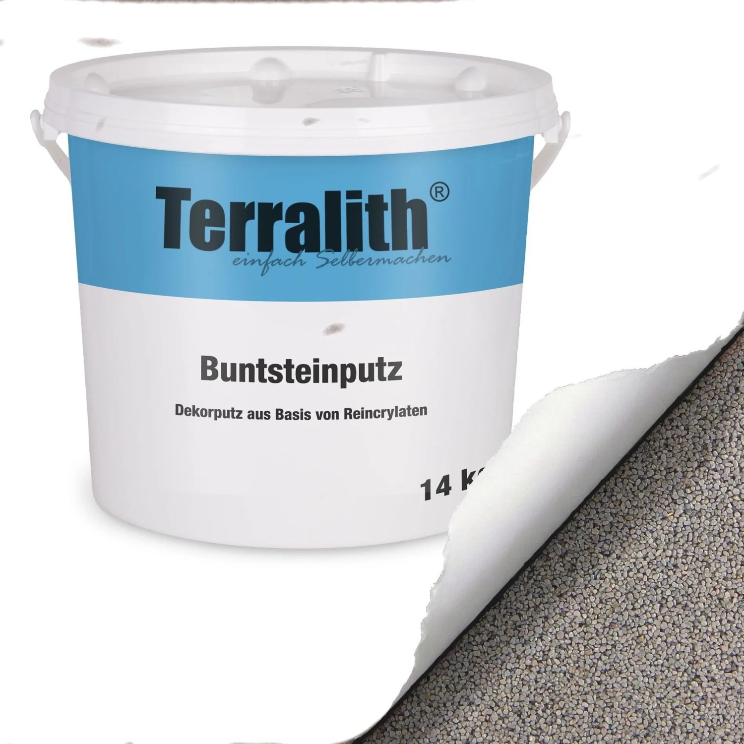 Terralith Buntsteinputz Mosaikputz 2mm 14 kg BSP31 Grau