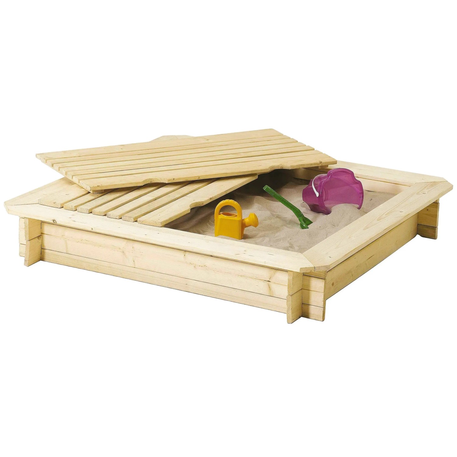 sandkasten spielzeug bio Andrewex Sandkasten Holz Bausatz Fichtenholz 120 x 120 cm kaufen bei OBI
