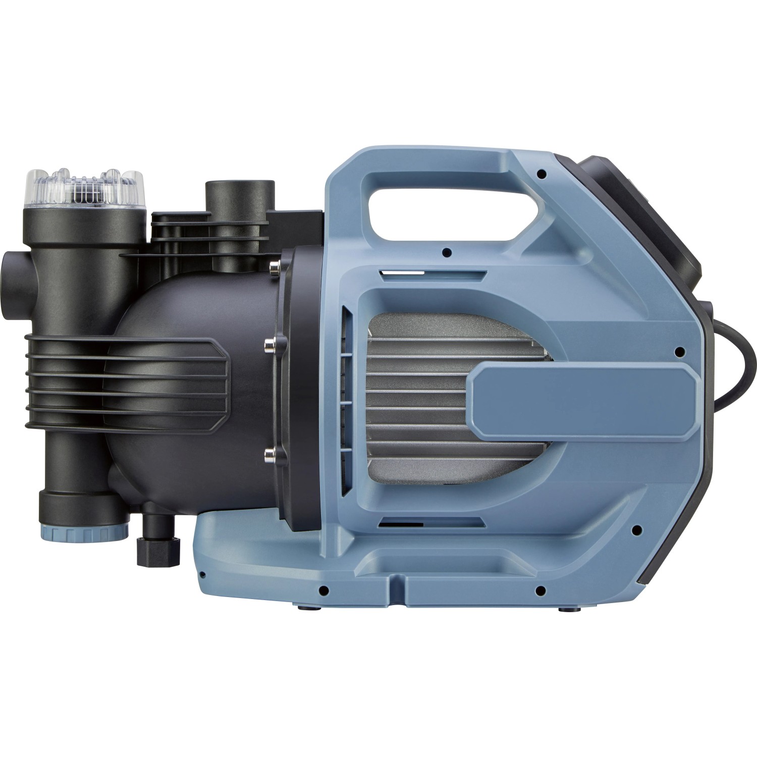 Gartenpumpe 6000 l zur Bewässerung, 900 W, max. 6000 l/h Fördermenge, mit Vorfilter.