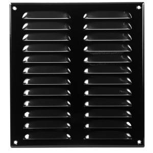 Häusler Lüftungsgitter LG-2628 BL-FG Schwarz 260 x280 Fliegengitter Abluftgitter
