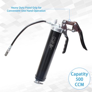 CCLIFE Einhand-Fettpresse mit 2 Kartuschen, ideal für Werkstatt und KFZ-Bereich.